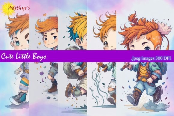 Adorable Vectors: Unlocking the Charm of Cute Little Boys Graphics