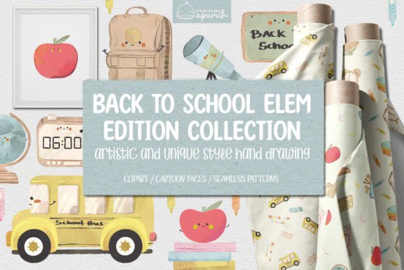 Back to School Watercolor Clipart: Essential Design Assets for Educators