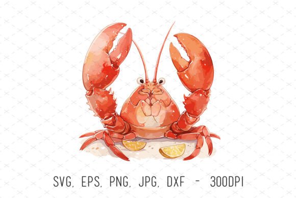 Charming Watercolor Lobster Clipart for Creative Projects