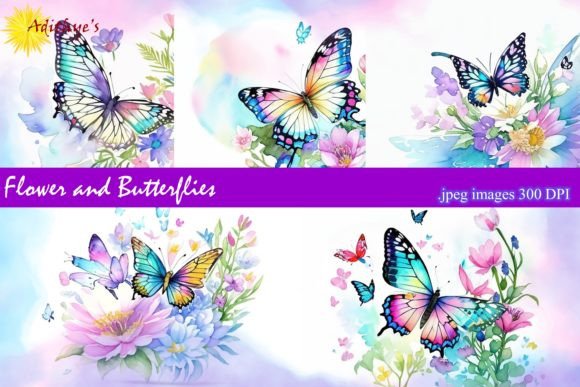 Flowers and Butterflies: A Design Asset for Nature-Inspired Projects