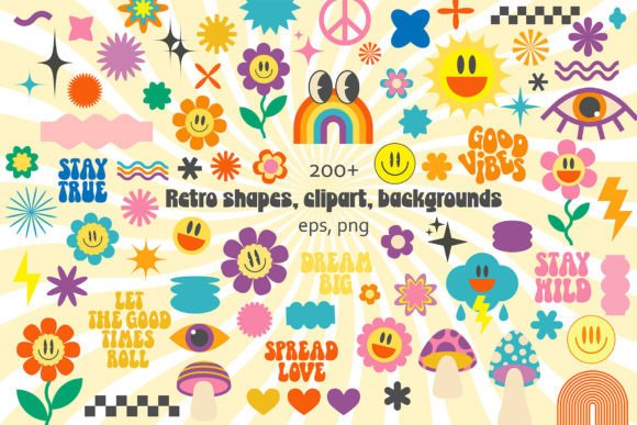 Infuse Your Projects with Retro Shapes and Groovy Energy