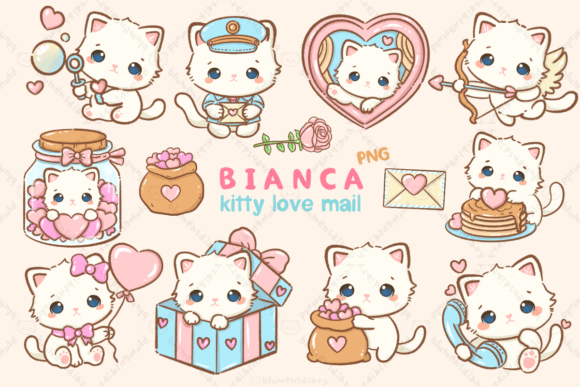 Kawaii White Cat Valentines Day: Crafting Adorable Connections