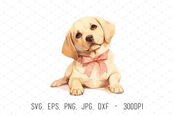 Unleash Creativity with Labrador Puppy Watercolor Clipart