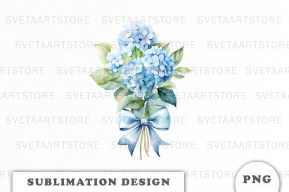 Watercolor Blue Hydrangea Bouquet Png: A Designer's Guide to Floral Versatility