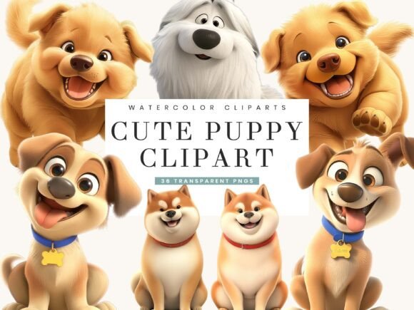 Watercolor Cute Puppy Clipart Bundle: A Designer’s Guide